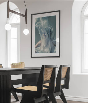 zelfportret Klikteef kunst foto print
