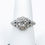 Thumbnail: 14kt White Gold 1.05ct Vintage Style Diamond & Sapphire Engagement Ring
