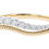 Thumbnail: 14kt Yellow Gold Contoured 0.30ct Diamond Band