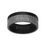 Thumbnail: Triton : Men's Black Tantalum & Brushed Gray Inlay Wedding Band