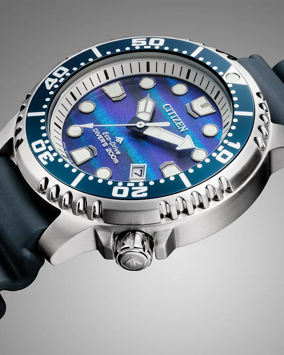 Thumbnail: Promaster Dive : Men's Eco-Drive Light Powered Aquatic Colors Diver Watch