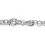 Thumbnail: 14kt White Gold Ladies Polished Fancy Link Bracelet