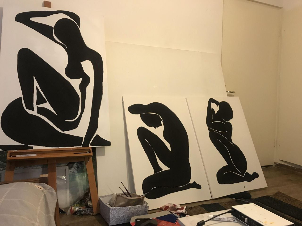 The Three Black Figures