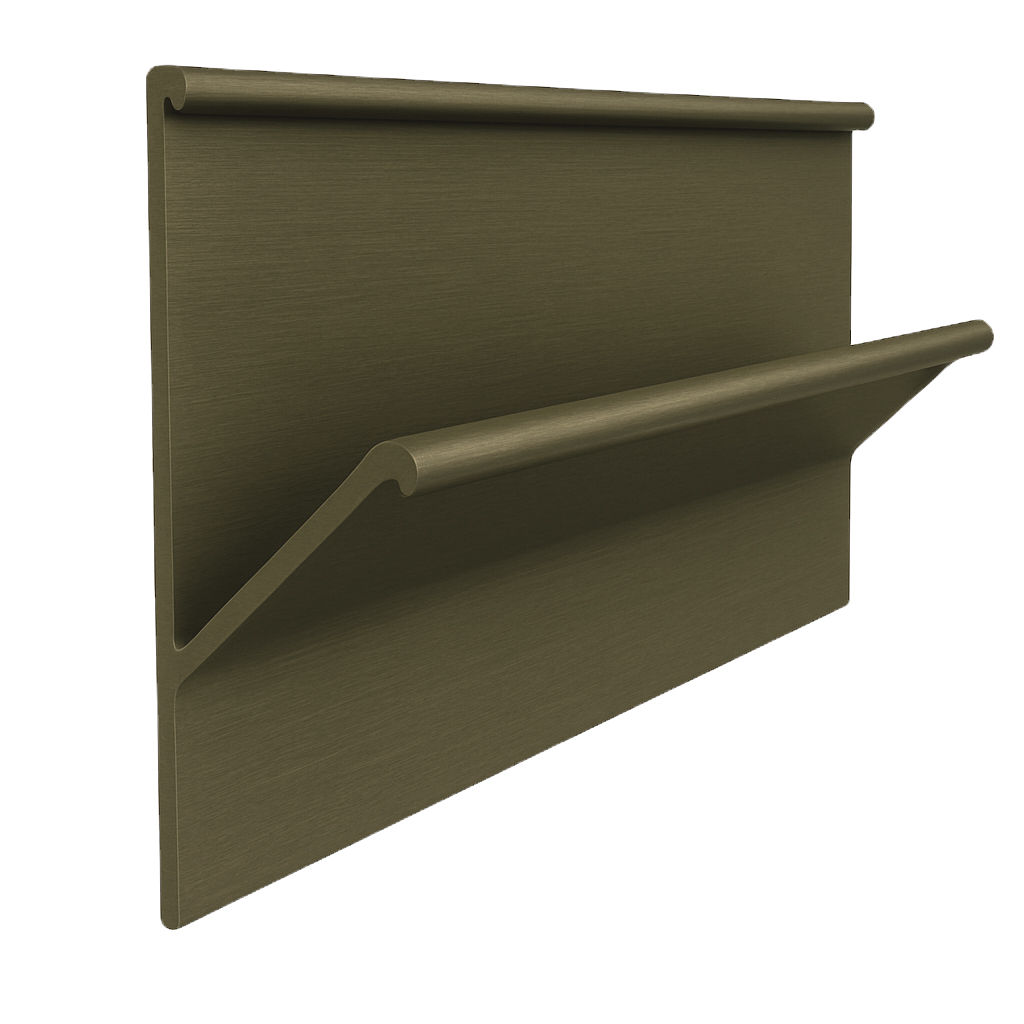 Perfil  Puxador de Alumínio Anodizado 4103  RFC - 3M- Bronze