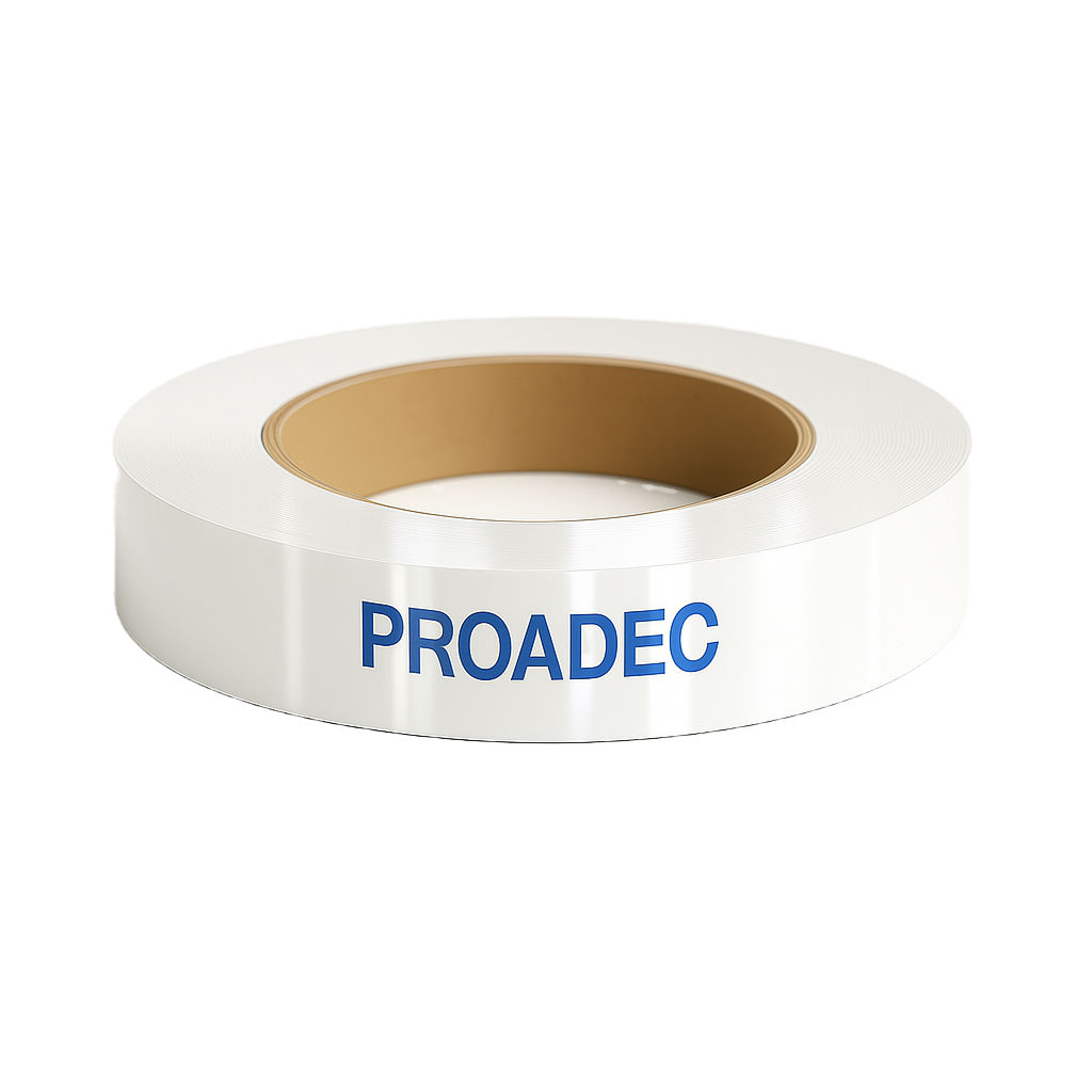 Fita de Borda Branco Cristal 22mm 0,40mm 20m Proadec