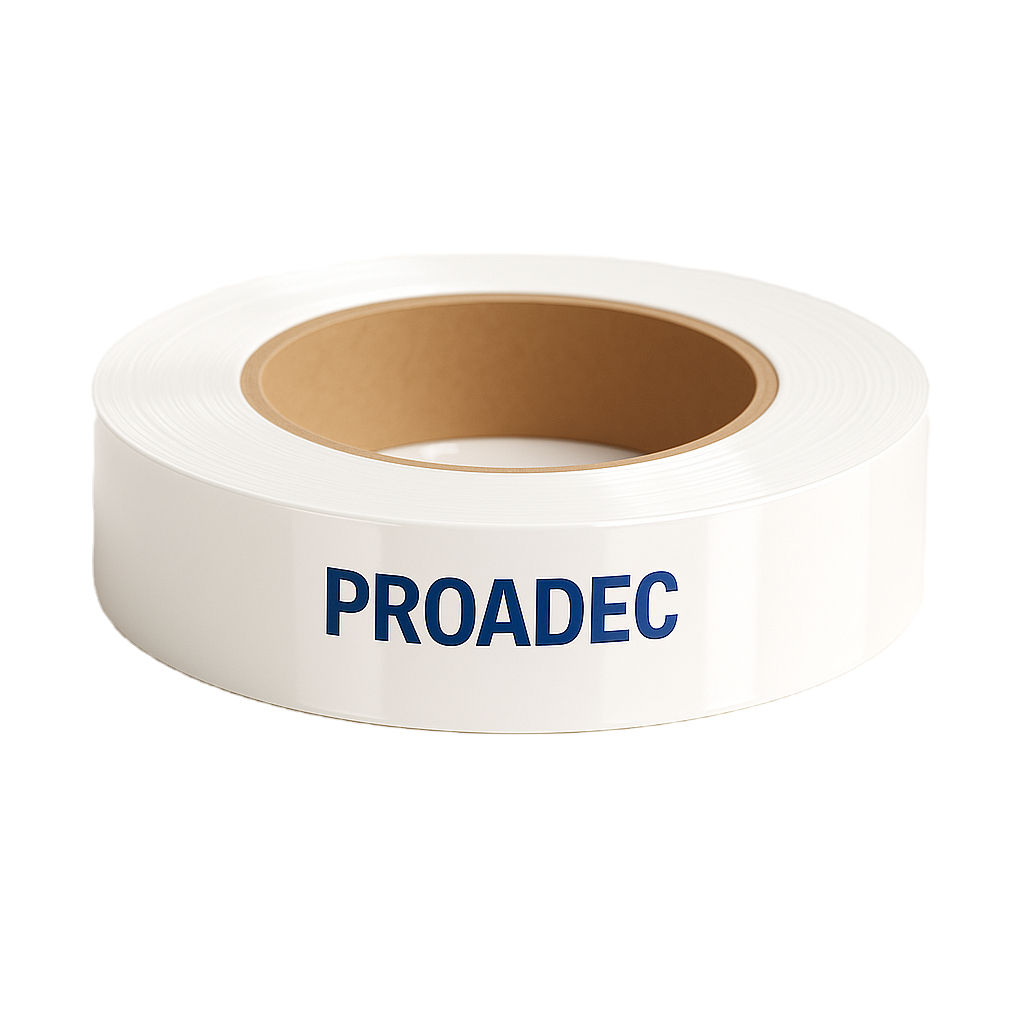 Fita de Borda Branco Cristal 35mm 0,40mm 20m Proadec