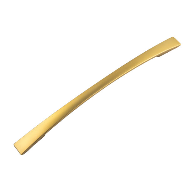 Puxador Alça Curva 5015 160mm Dourado Fosco Zamac Criativa