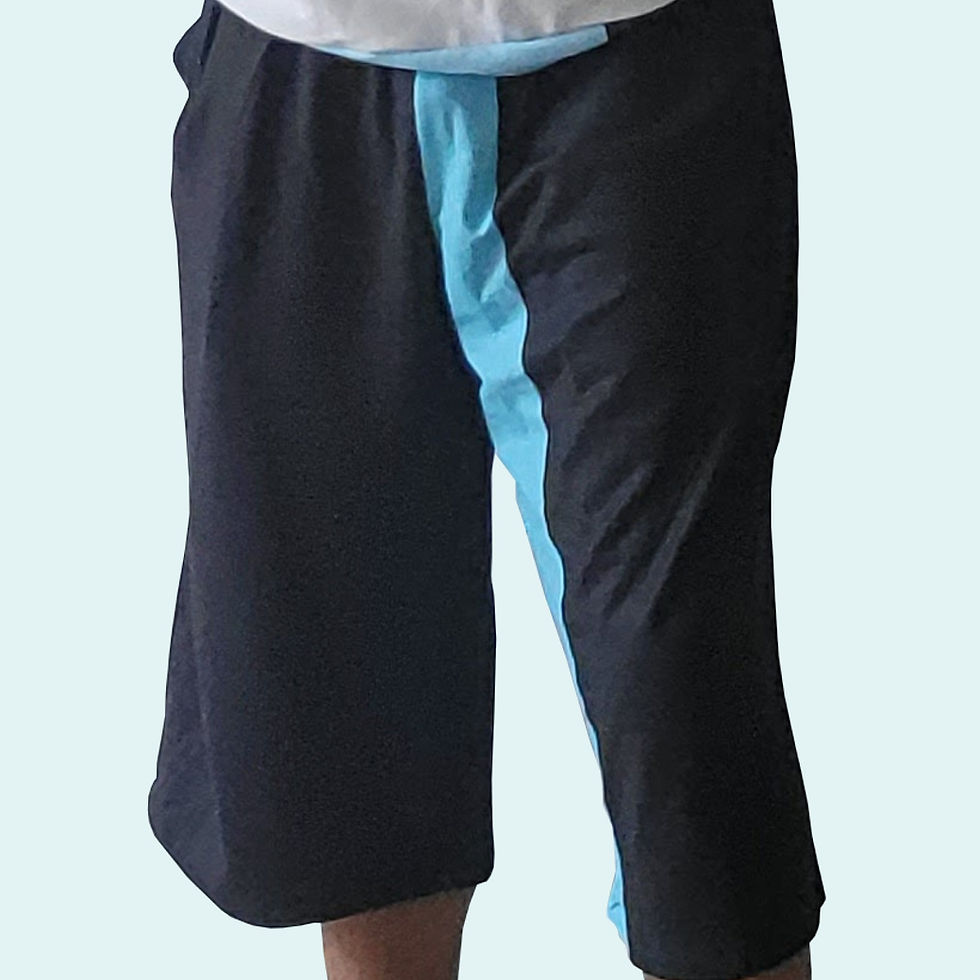 Thumbnail: Blue Split Long Shorts