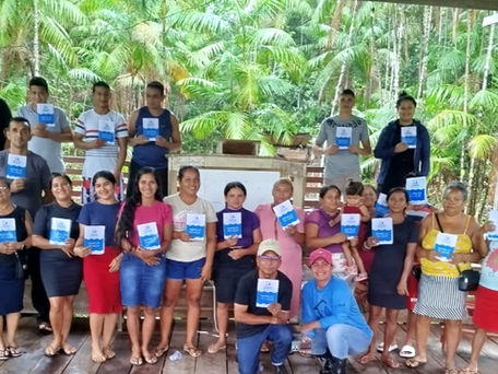 Comunidade Turé recebe primeira oficina de manejo de açaí no âmbito do programa Sanear Amazônia.