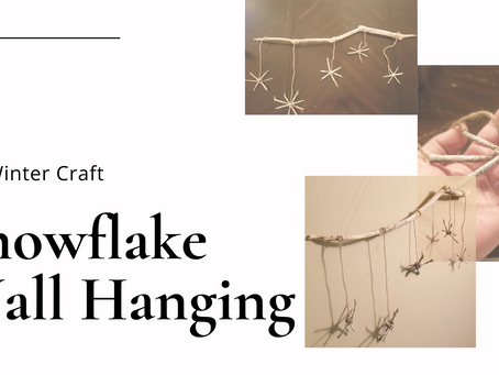 DIY Winter Craft // Snowflake Wall Hanging