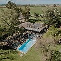 Foto aerea del salón de eventos