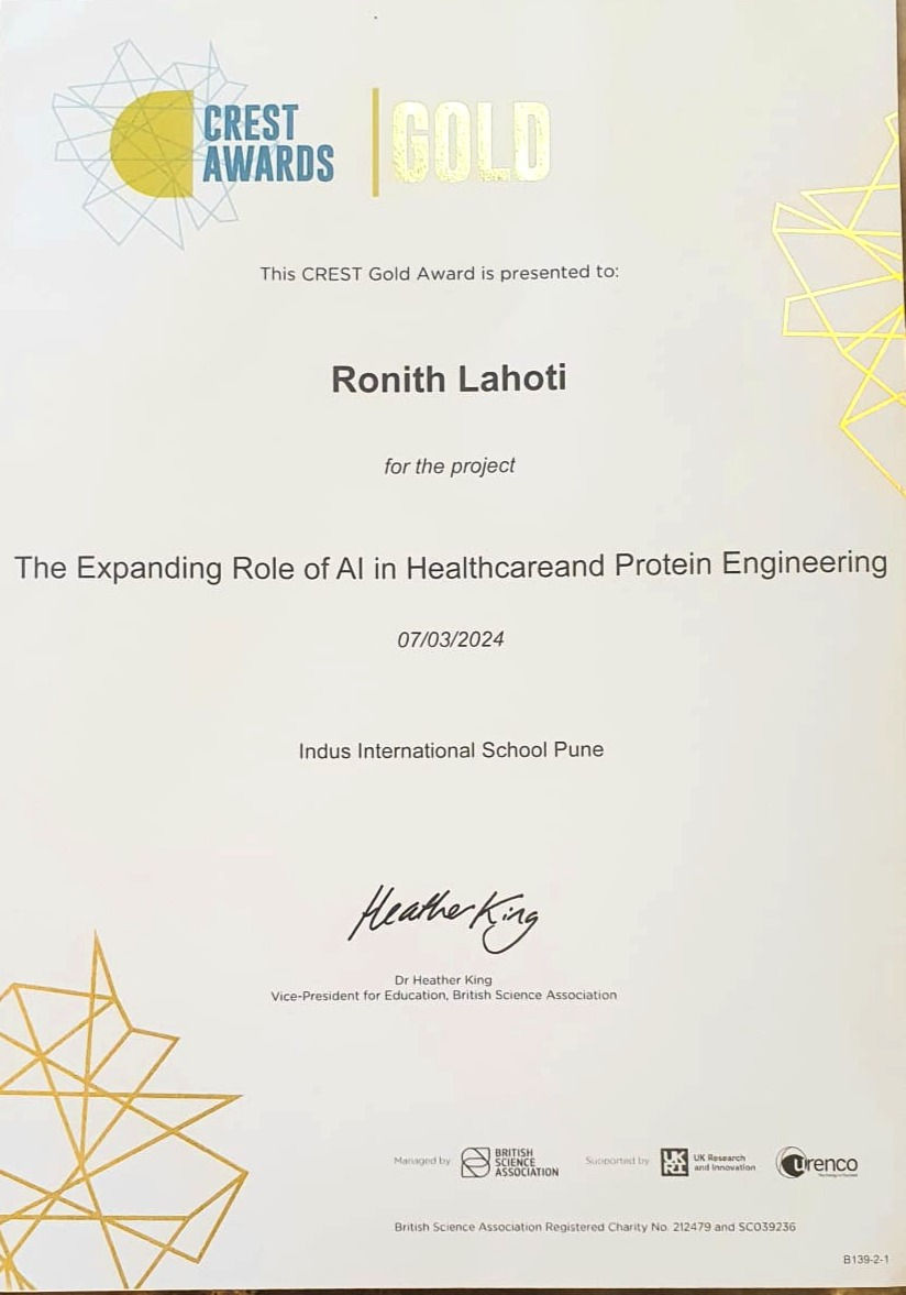 Crest Gold Award