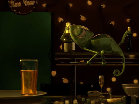 Happy New Year Chameleon