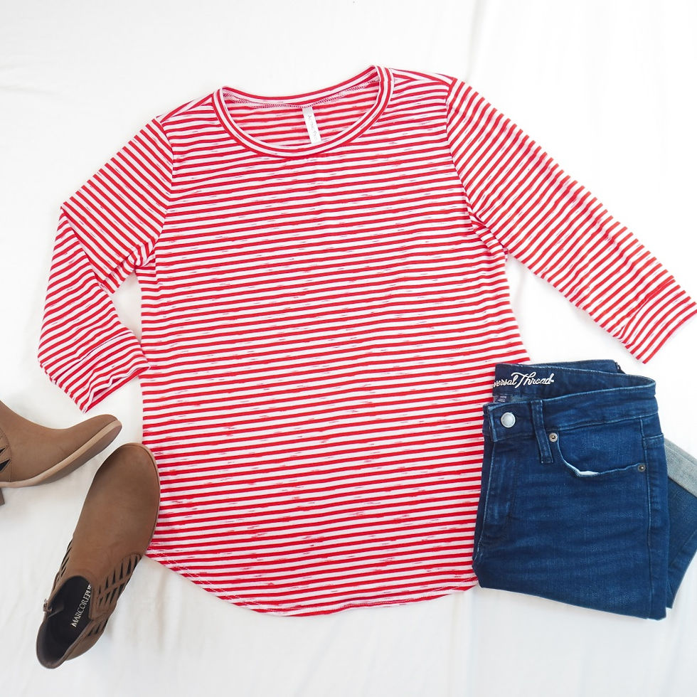 Thumbnail: Striped Crewneck Top