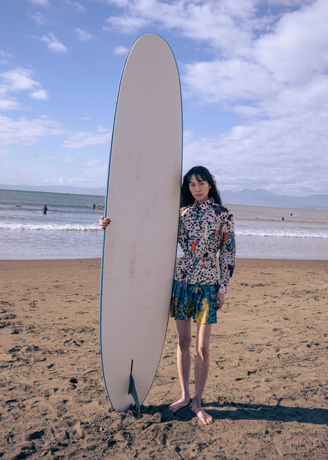 London Luxury Fashion and Jewellery Photographer Edwin S Freyer. City Pop inspired story with Suzune Oda for 5ELEVEN Magazine The Music Issue