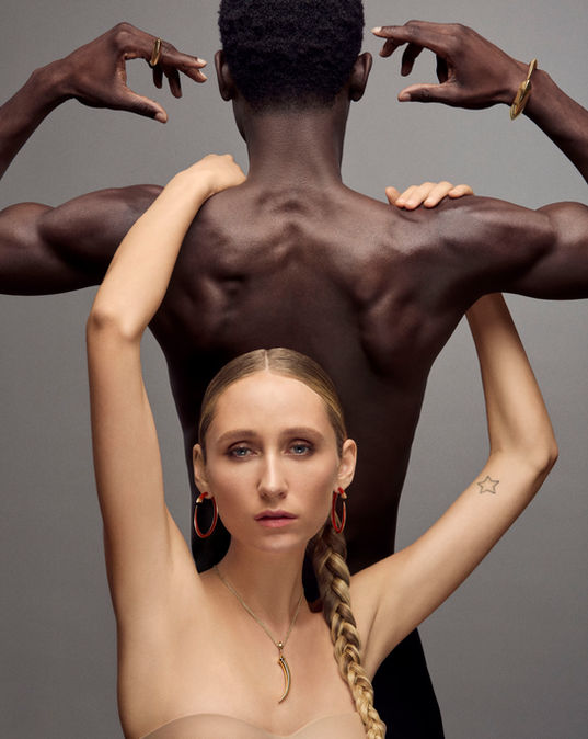London based Luxury Fashion and Jewellery photographer Edwin S Freyer. Divine and Elife Reigate for Shaun Leane Sabre Solis Collection Lookbook