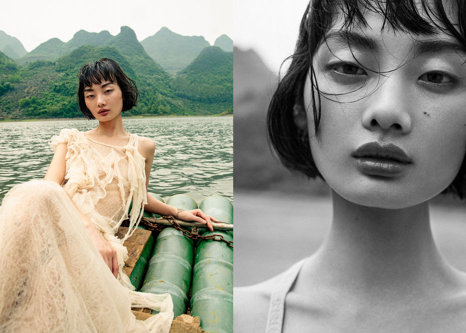 London Luxury Fashion and Jewellery Photographer Edwin S Freyer photographed Mao Xiaoxing in Guilin for 5ELEVEN Magazine The Silk Road