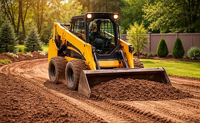 Moving dirt for landscaping
