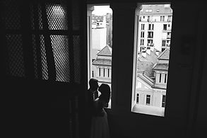 結婚式のシルエット