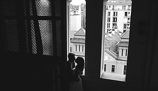 結婚式のシルエット