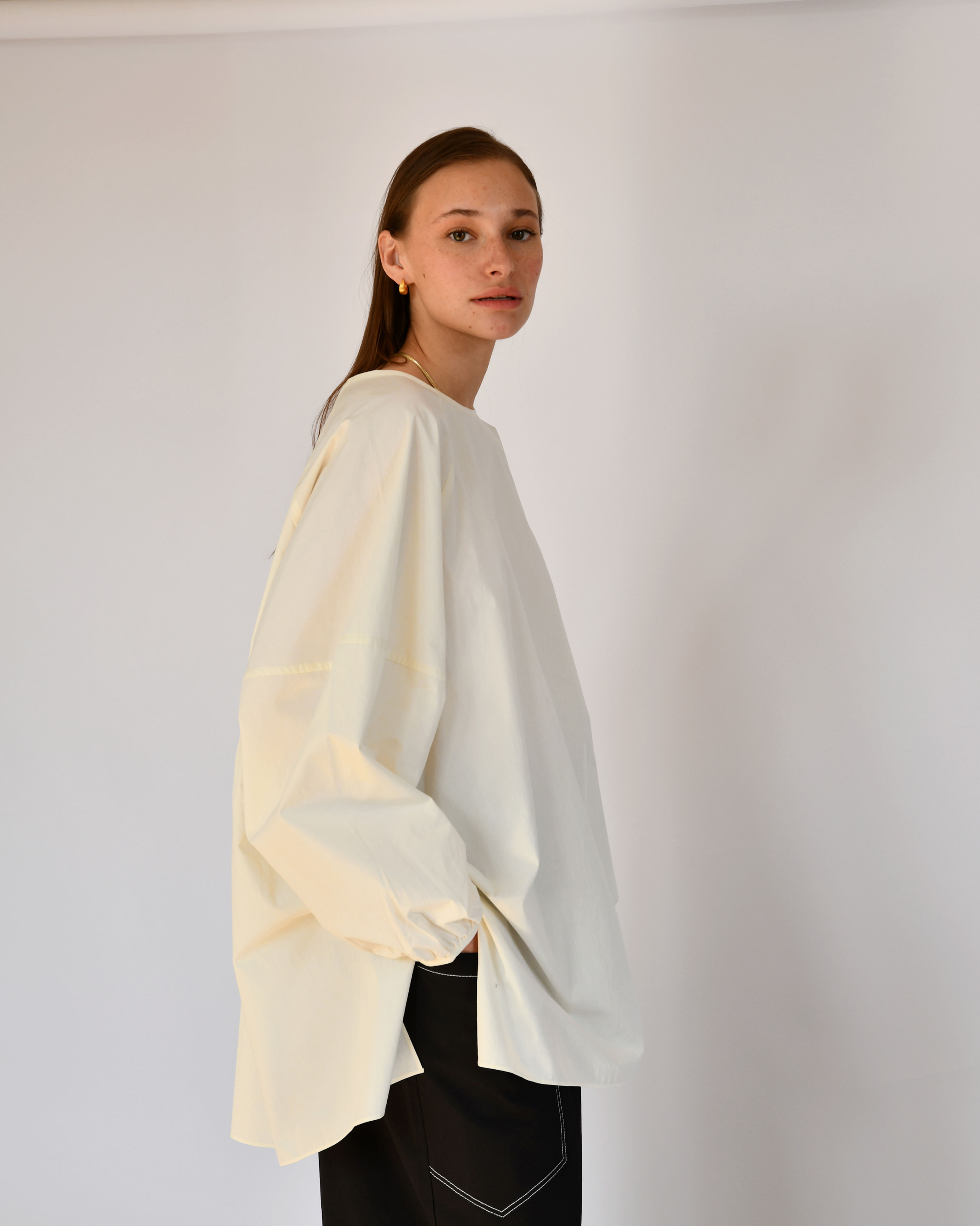 MINAMI BLOUSE EGGSHELL