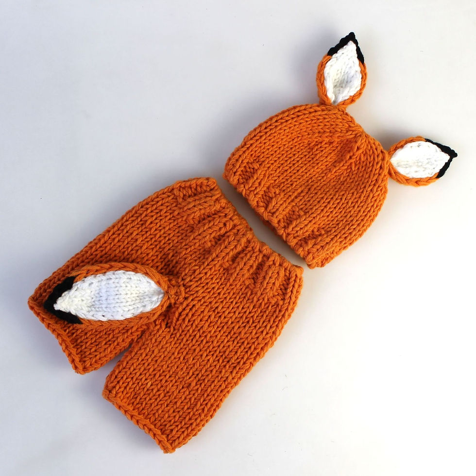Thumbnail: Baby  Newborn Knitted Clothes Outfits 3pcs set