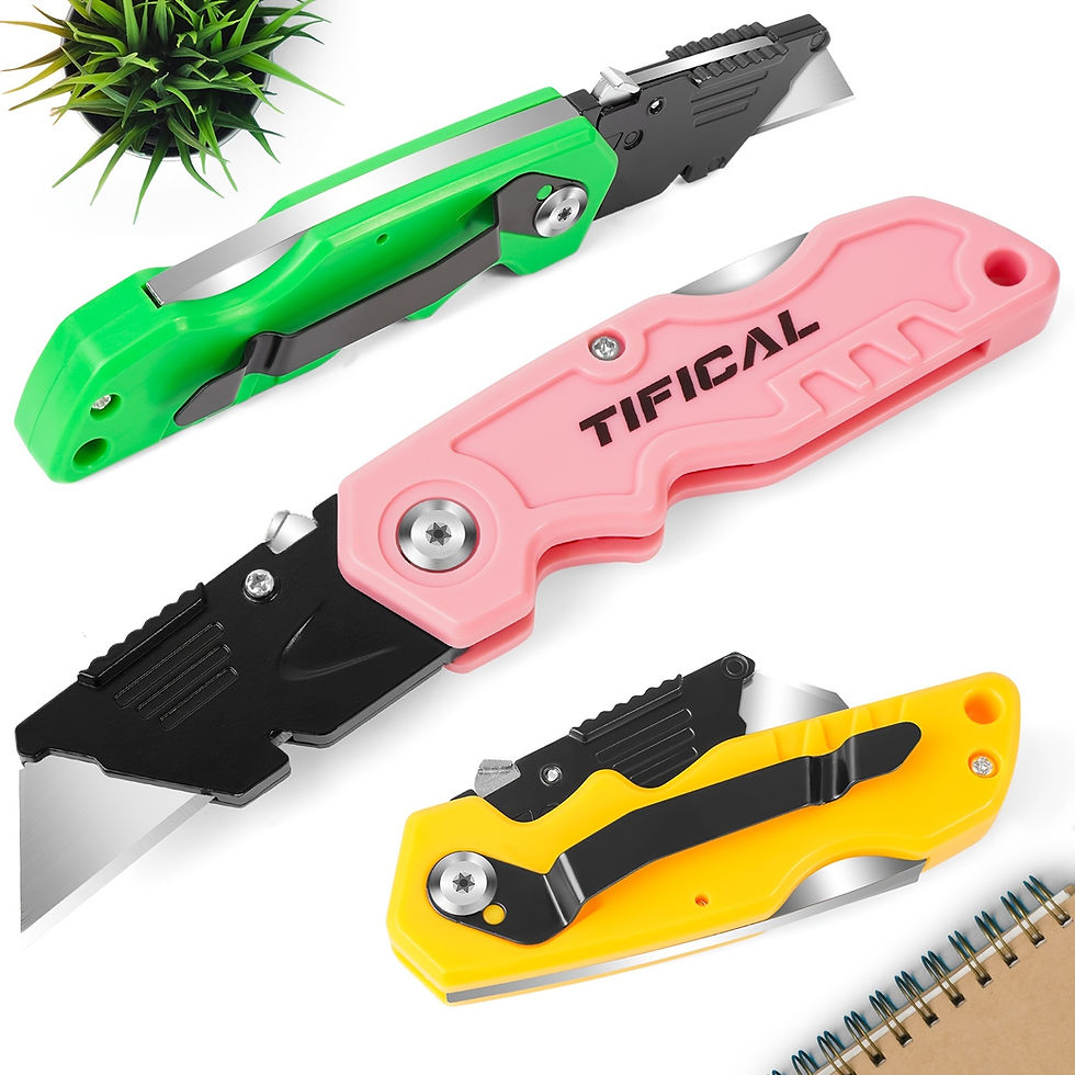 Thumbnail: Folding Quick-change Metal Clip, Back-lock Utility Knife Design Sharp Cuts
