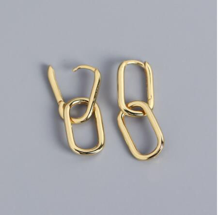 Thumbnail: High Quality Stainless Steel Geometric Small Hoop Earrings