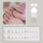 Thumbnail: 24Pcs/Set Aurora Toe Removable Press on Nails Full Cover Acrylic Art