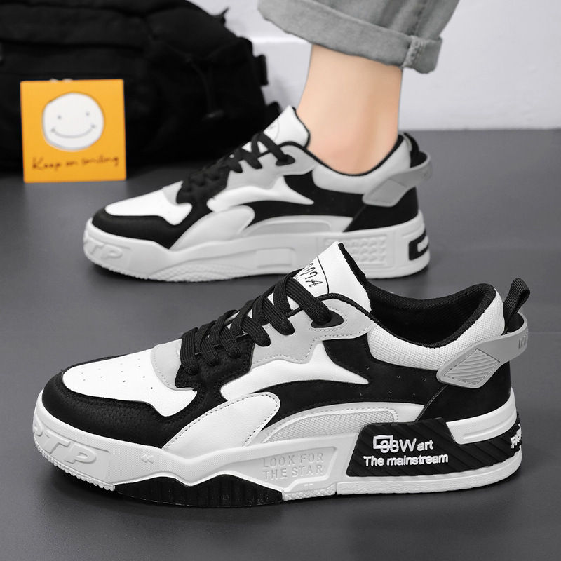 Thumbnail: Men's Comfortable Sports Platform Lace Up Casual Sneakers