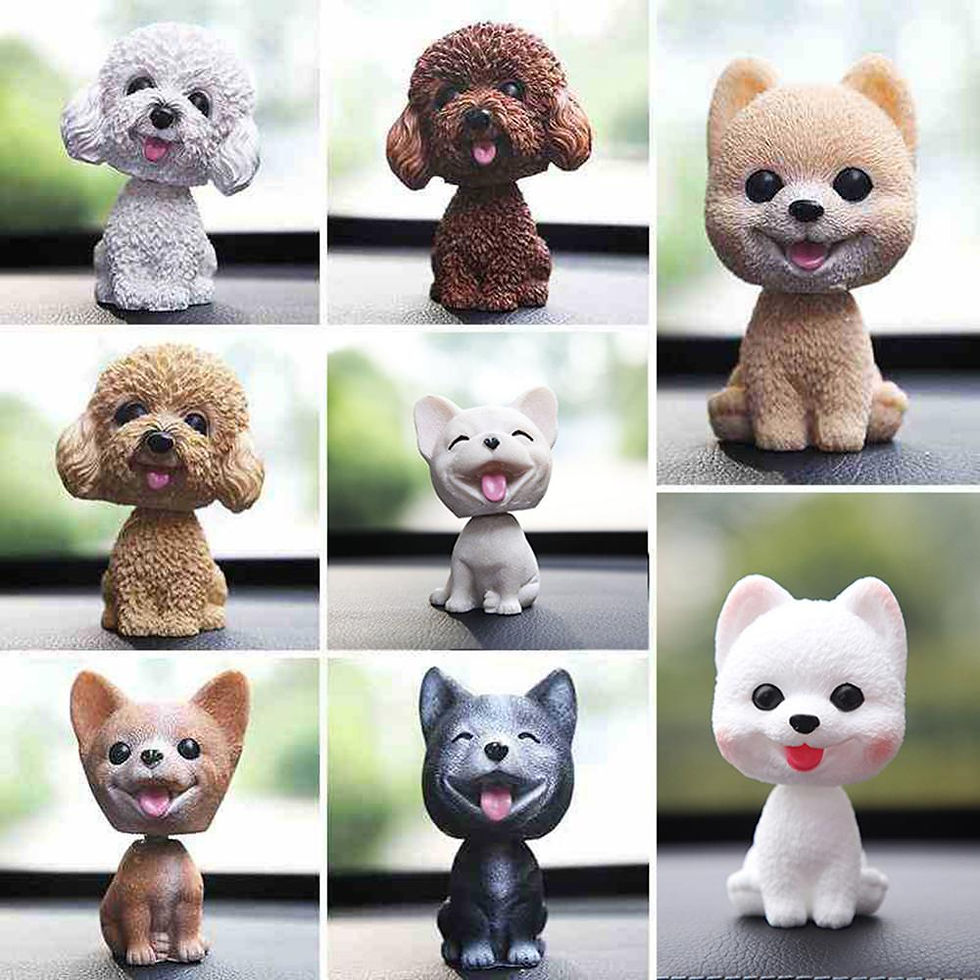 Adorable Shaking Bobble Head Puppy Display