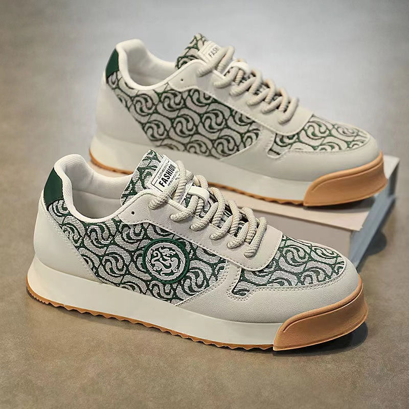 Thumbnail: Leather Casual High Quality Outdoor Chunky Sneakers British Style