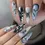 Thumbnail: Press on Long Pointed Manicure Black Nails 