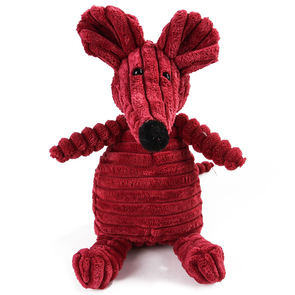 Thumbnail: Pet Dog Molar Corduroy Monkey Pig Voice Plush Tooth Cleaning Toy 