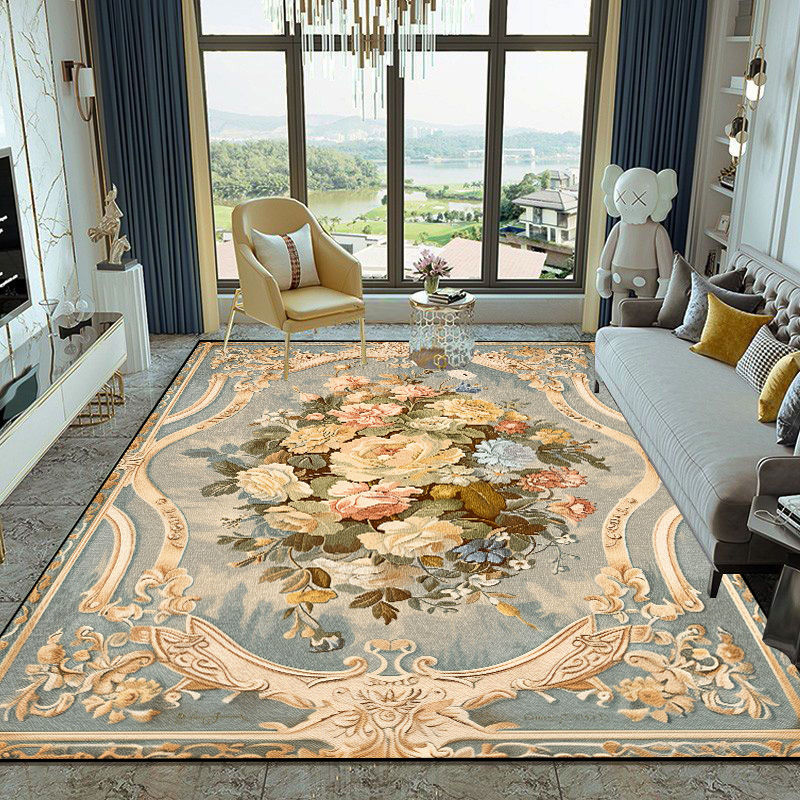 Thumbnail: European Style Carpet Rugs Non-slip Washable Mat