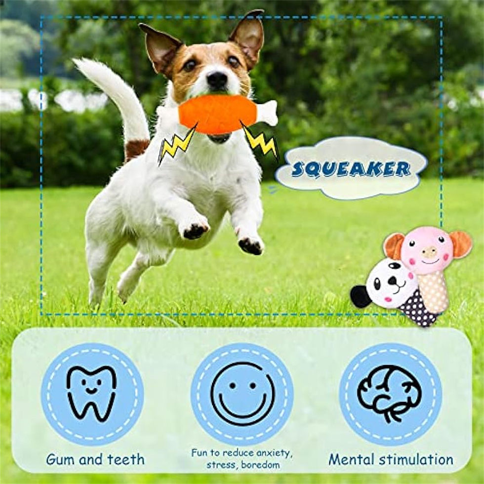 Thumbnail: 50PCS/Pack Dog Squeaky Toys Bulk, Cute Plush Dog Toys