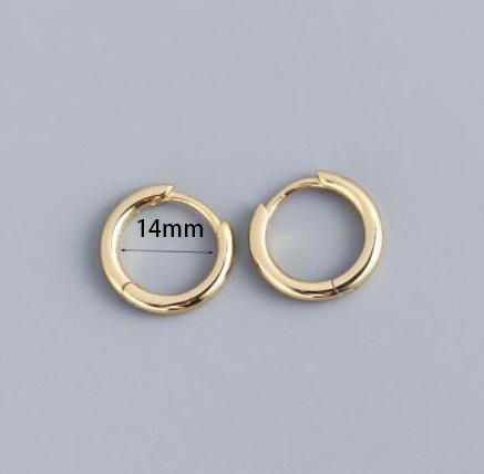 Thumbnail: High Quality Stainless Steel Geometric Small Hoop Earrings