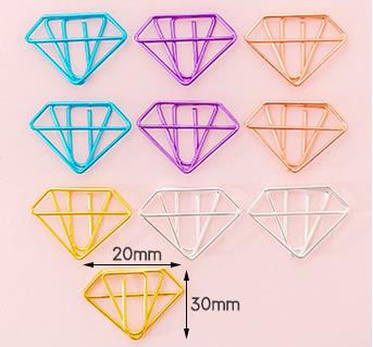 Thumbnail: 10 pcs/pack cute Mini Metal Paper Clips Binder Clips 