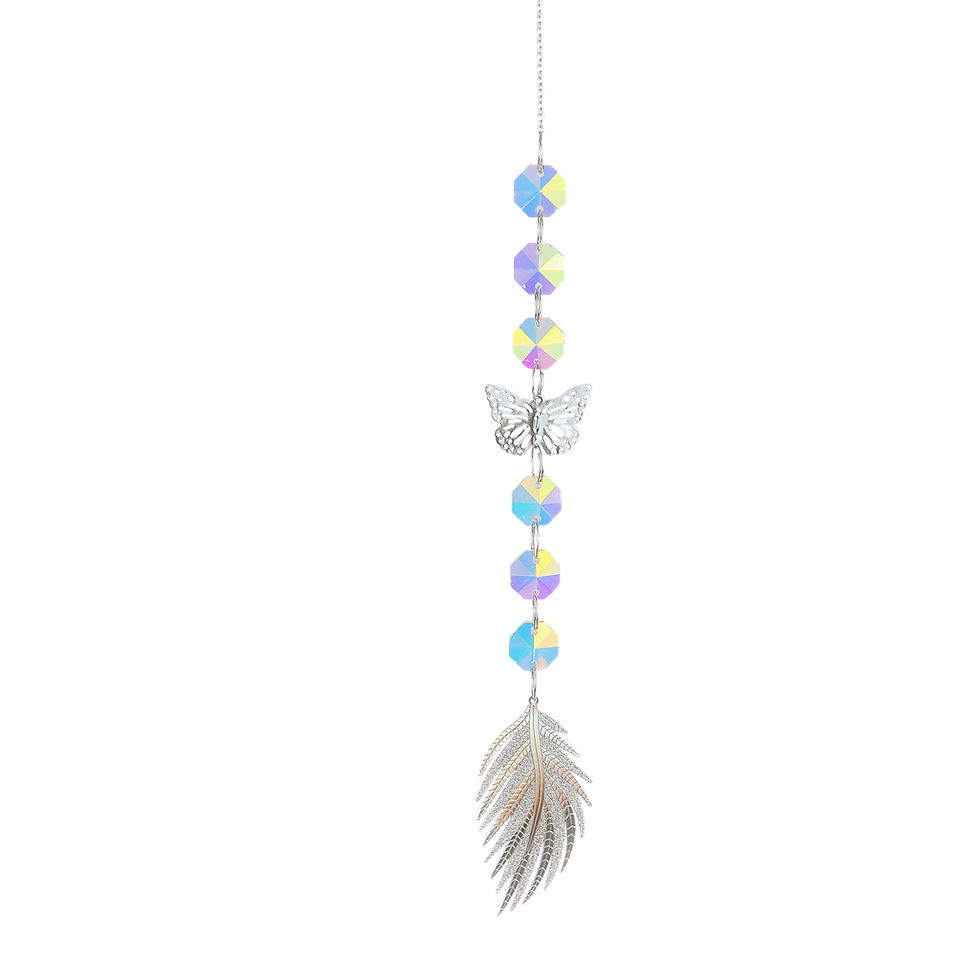 Thumbnail: Crystal Stained Glass Rainbow Decoration Moon And Sun Catcher