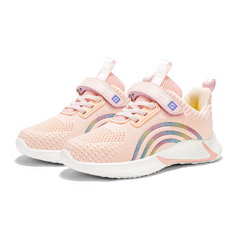 Thumbnail: Casual Sneakers Breathable Soft Anti-Slip Walking Running Sports Girls Shoes 