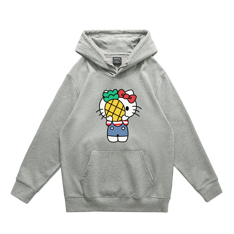 Thumbnail: Cartoon fashion label Hello Kitty hoodie loose over sized top