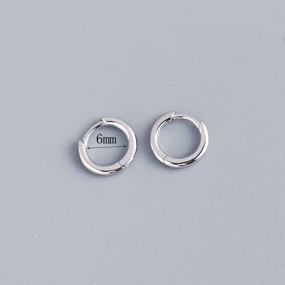 Thumbnail: High Quality Stainless Steel Geometric Small Hoop Earrings
