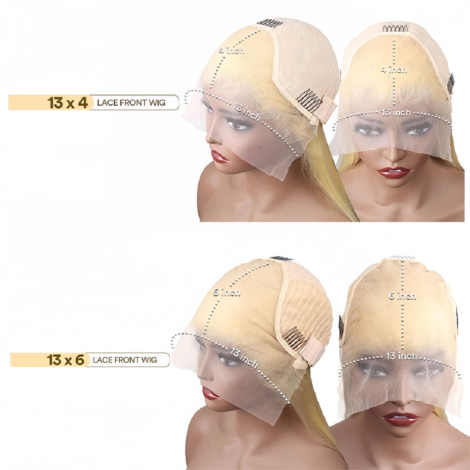 Thumbnail: Blonde 613 Hd Lace Frontal Wig 13x6 13x4 Transparent Hd Lace Front Wig Brazilian