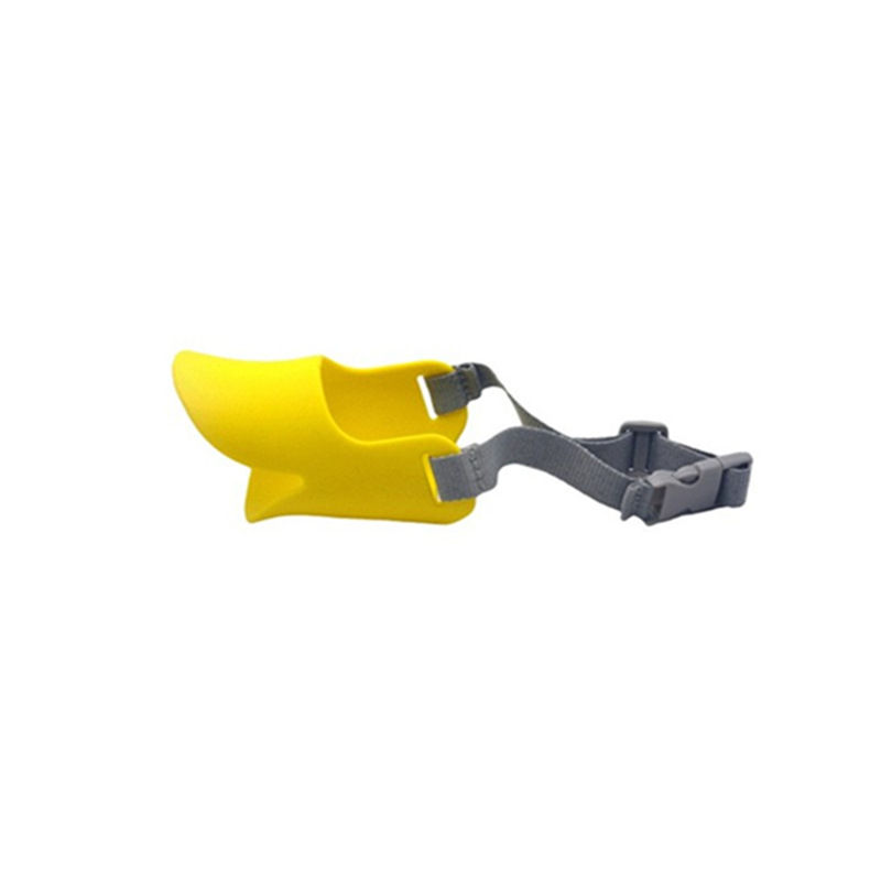 Thumbnail: 1pc Dog Muzzle Silicone Duck Muzzle Mask for Dogs Anti Bite Stop Barking Small