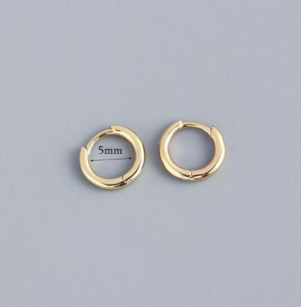 Thumbnail: High Quality Stainless Steel Geometric Small Hoop Earrings
