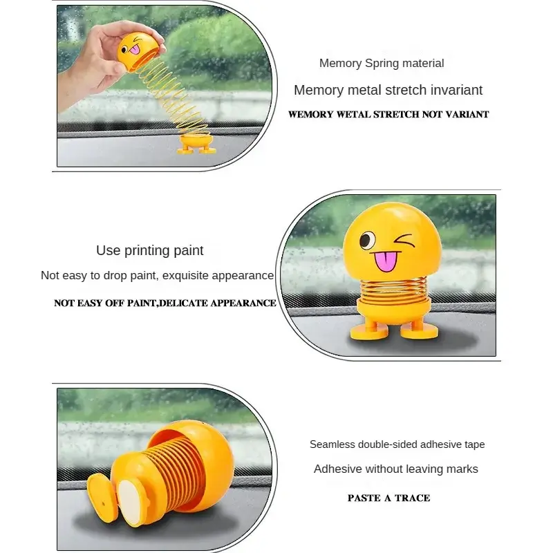 Thumbnail: Funny Spring Body Bobble Head Toy Accessory 