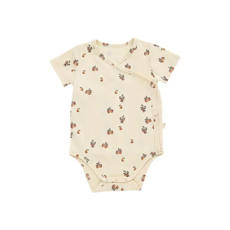 Thumbnail: 0-24M Newborn Baby Short Sleeve Romper Cotton Jumpsuit 