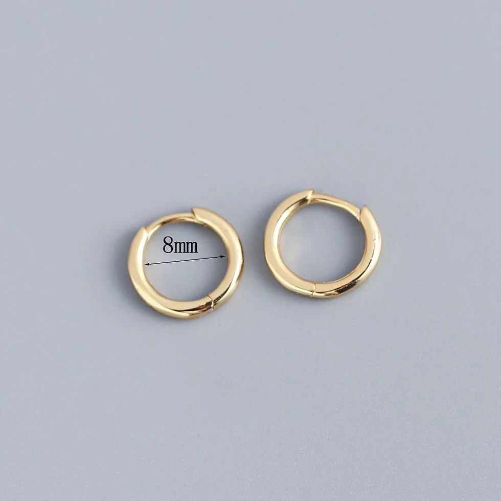 Thumbnail: High Quality Stainless Steel Geometric Small Hoop Earrings