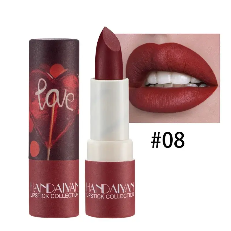 Thumbnail: 8 Colors Waterproof Long Lasting Lip Stick Cosmetics Makeup