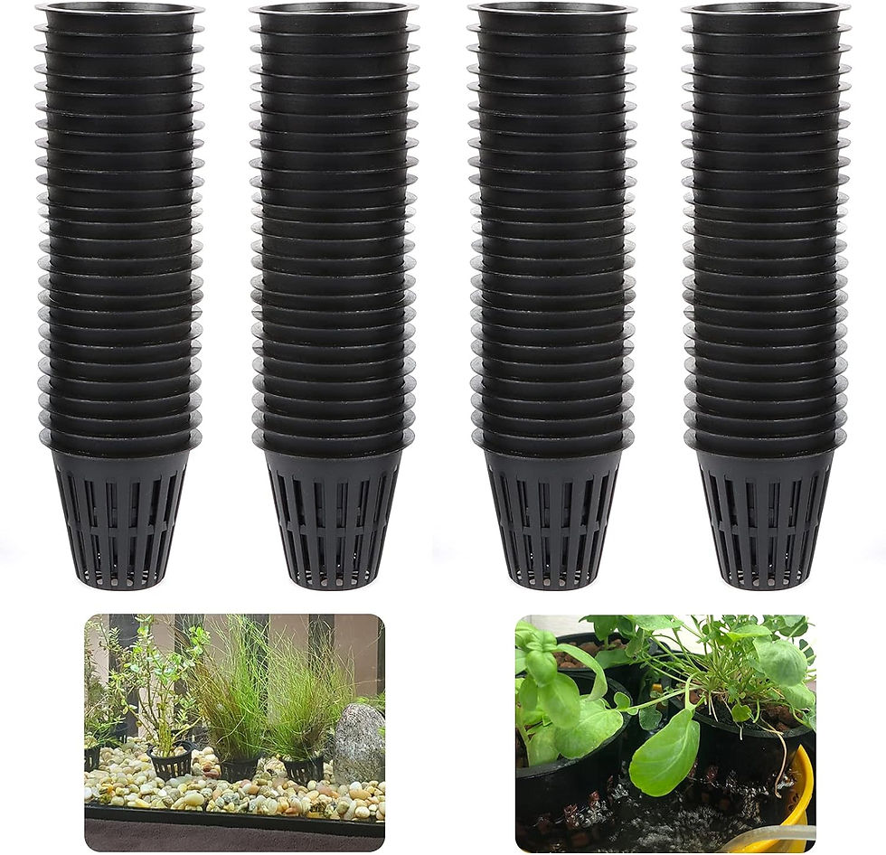 Thumbnail: 50/100Pcs 2 Inch Garden Slotted Mesh Net Cups Hydroponics Baskets